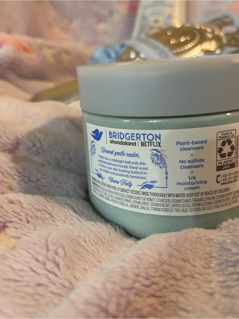 Bridgerton Moonlit Masquerade Bath Accessories Set - White & Gold